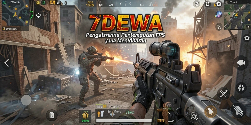 Gameplay intens 7DEWA yang penuh aksi dan strategi.