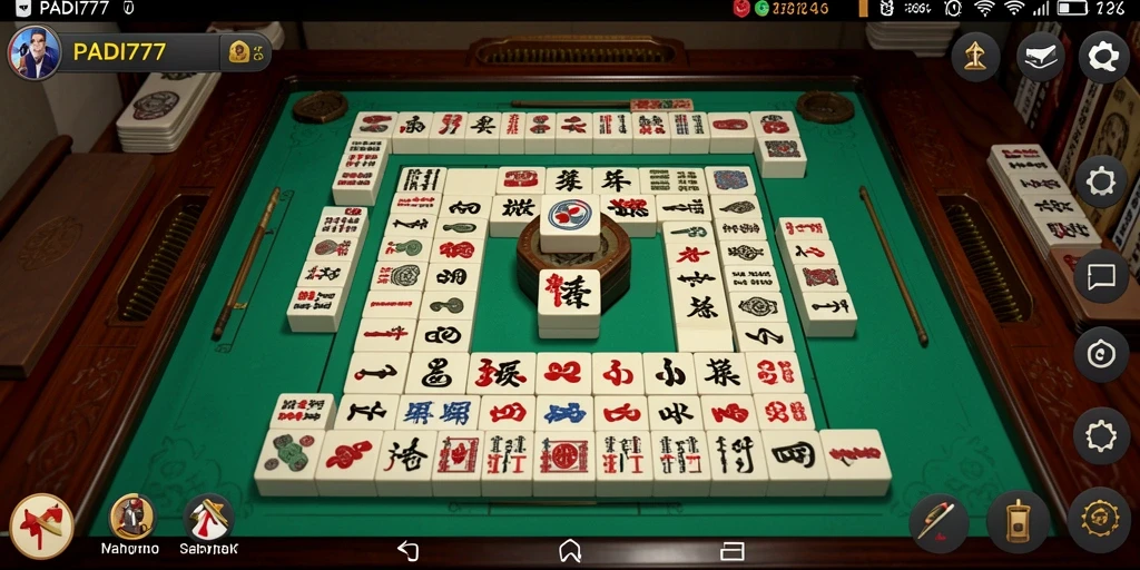 Tampilan gameplay Mahjong yang seru di PADI777.