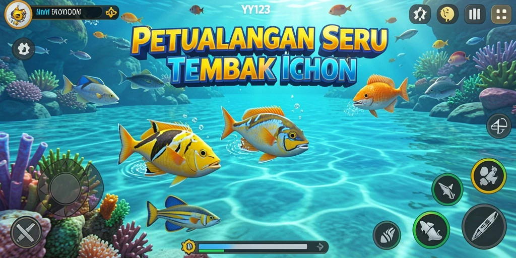 Tampilan seru gameplay tembak ikan di YY123.