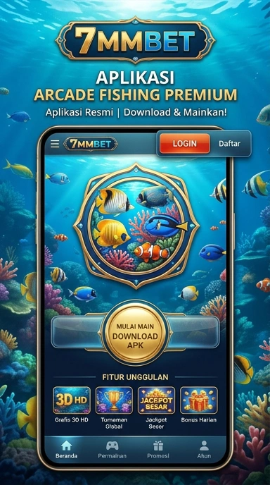 Tampilan utama aplikasi 7mmbet dengan fitur menarik.